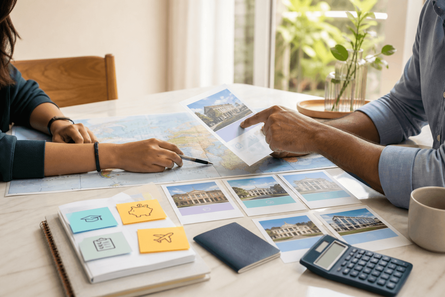 Student and parent planning international education before studying abroad with country, cost, visa and university options